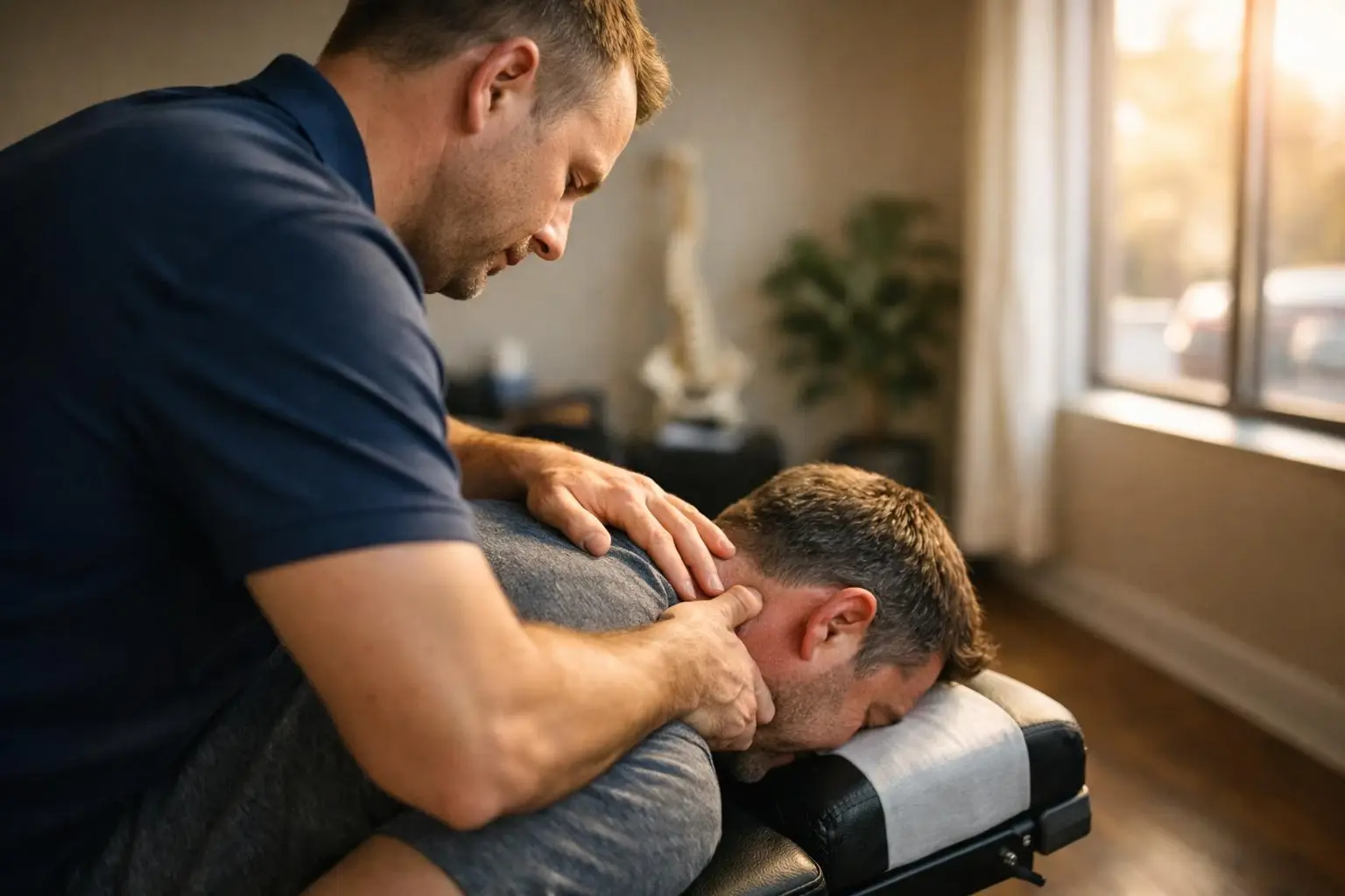 How Chiropractic Adjustment applies to Chiropractor services in Hermitage, United States—practical illustration