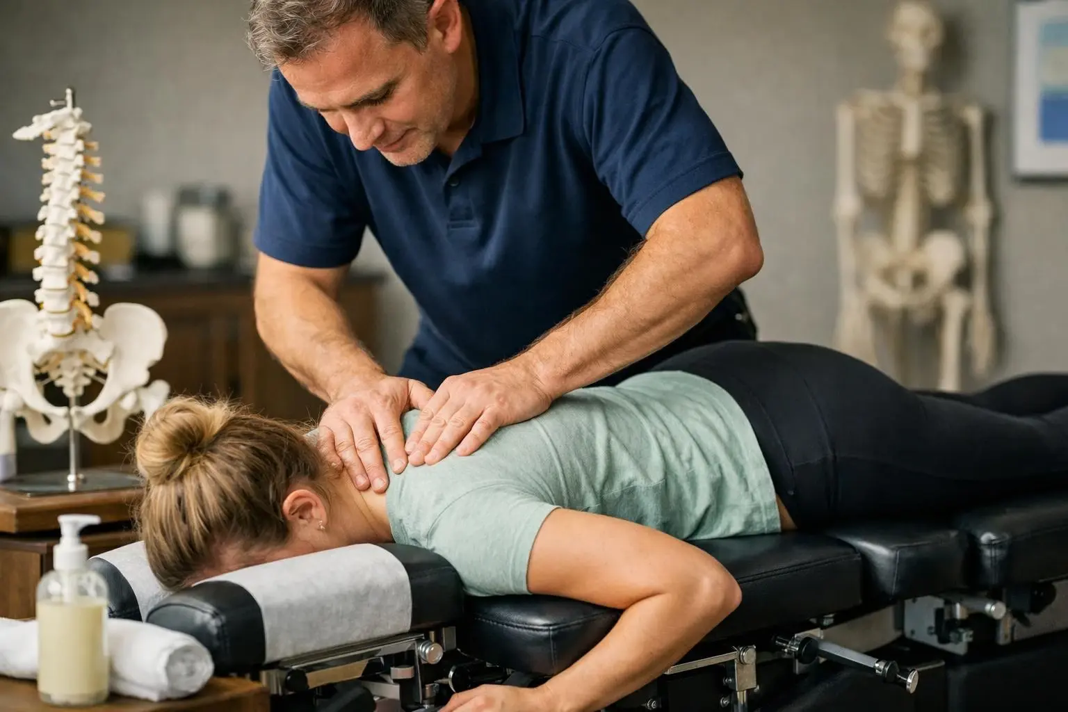 How Chiropractic Table applies to Chiropractor services in Hermitage, United States—practical illustration