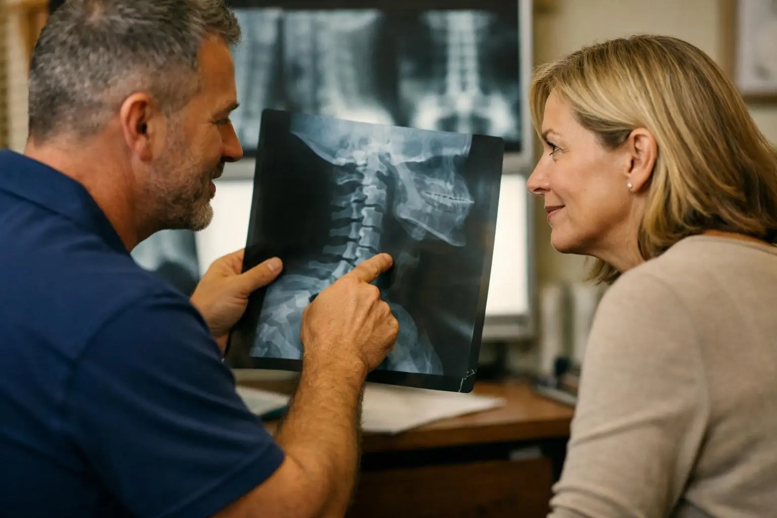 Chiropractic X-Ray in Chiropractor: Chiropractic X-Ray is a specialized imaging technique used by chiropractors to view—vi...