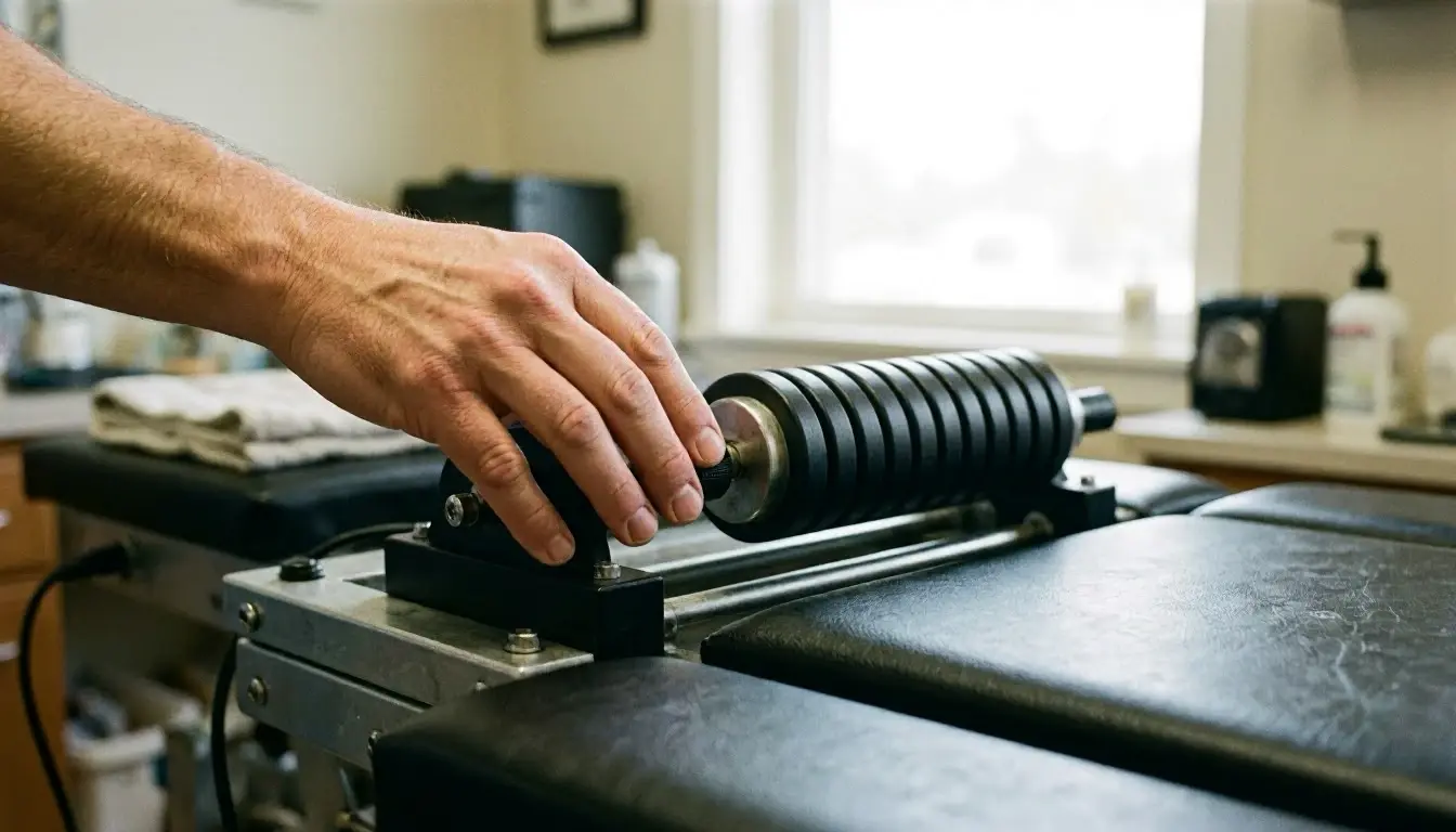Intersegmental Traction in Chiropractor: Intersegmental Traction is a chiropractic therapy that gently stretches and mobil...