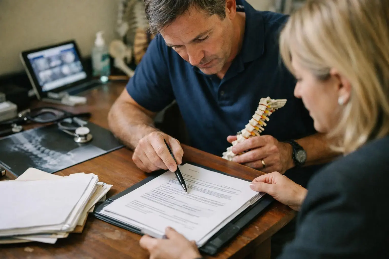 How Medical Legal Report applies to Chiropractor services in Hermitage, United States—practical illustration