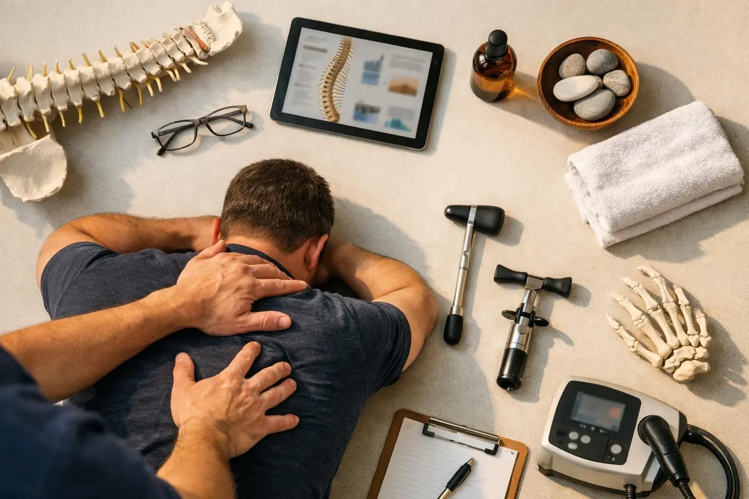 Spinal Manipulation in Chiropractor: Spinal Manipulation is a hands-on technique used by licensed chiropractors to apply—v...