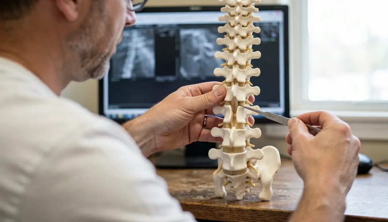 Spinal Stenosis in Chiropractor: Spinal Stenosis is a narrowing of the spaces within the spine, which—visual guide